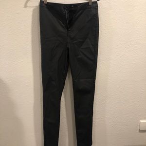 Leather material pants
